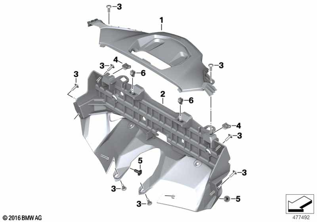 46638556380 - : Mount For Taillight for BMW-Motorrad Image