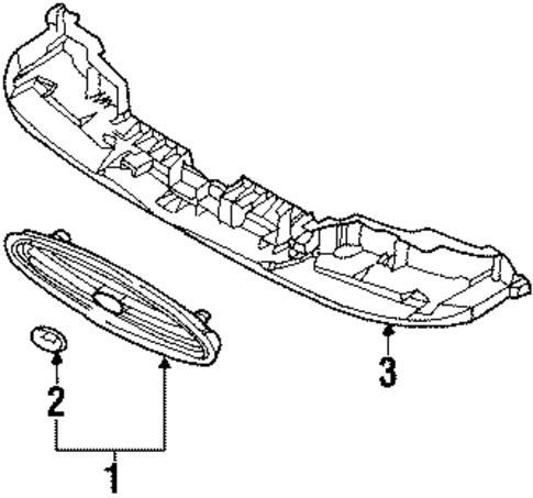 Grille & Components for 2000 Ford Contour #0