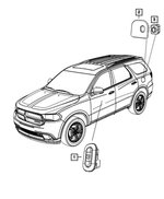 1TK09DX9AA - Electrical: Liftgate Switch Bezel for Mopar Image