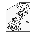 64139AG00BJC - Body: Cushion Assembly for Subaru: Legacy, Outback Image