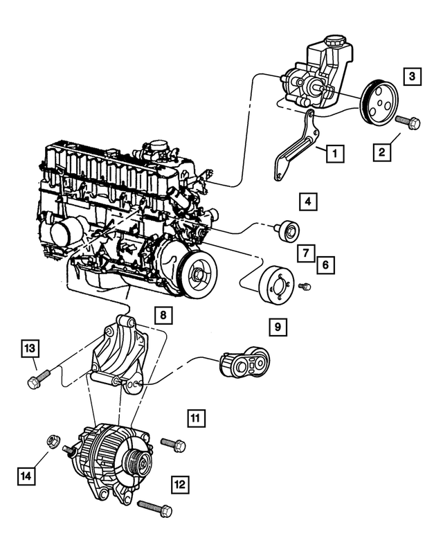 6504344 - Cooling: Hex Head Screw And Washer for Mopar Image