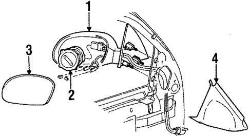 Mirrors for 1996 Mercury Sable #0
