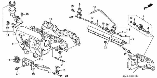 Intake Manifold (2) for 1997 Honda Civic #0