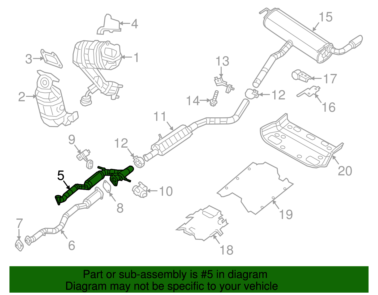 2019-2022 Jeep Cherokee Pipe 68357607AB | Mopar Depot