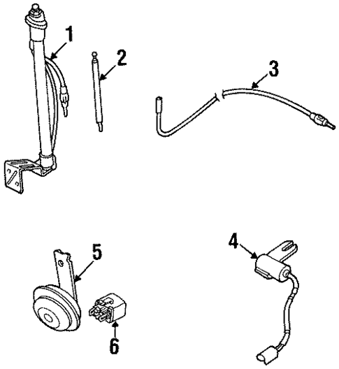 Horn for 2002 Kia Sportage #0