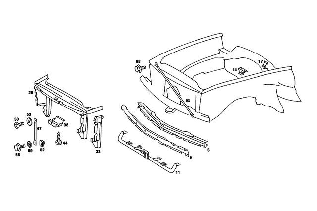 1076200686 - Front Panel: Crossmember for Mercedes-Benz Image image
