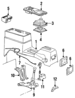 10013801 - Body: Console Bracket for GM Image
