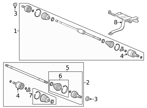 Drive Axles for 2015 Honda Fit #0