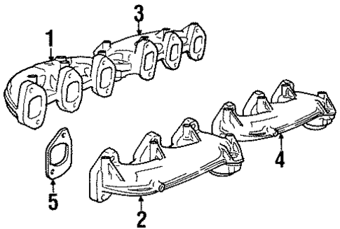 Exhaust Manifold for 1992 BMW 850i #0