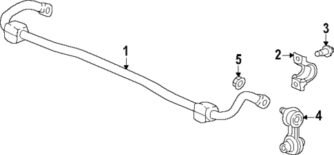 Stabilizer Bar & Components for 2023 Honda Accord #1