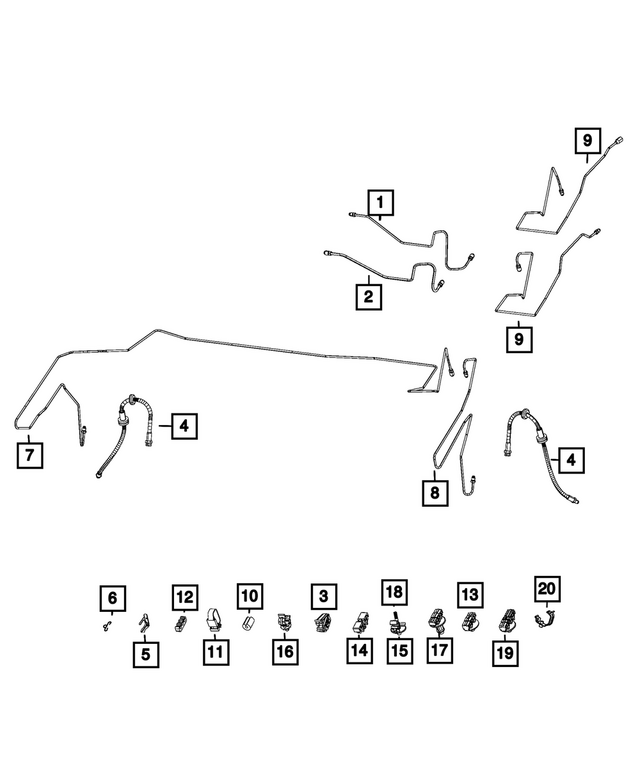 68132487AA - Brakes: Retaining Clip for Mopar Image image