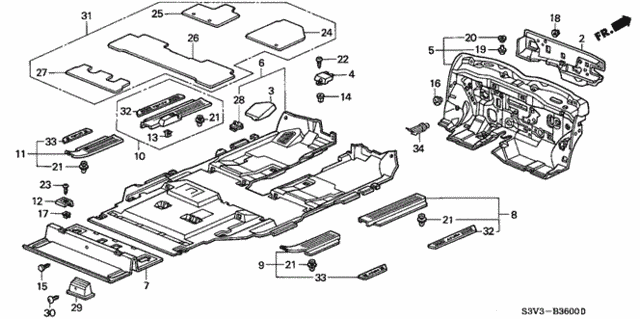 Floor Mat for 2005 Acura MDX #0