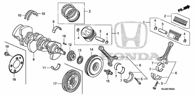 Crankshaft - Piston for 2007 Honda Odyssey #0