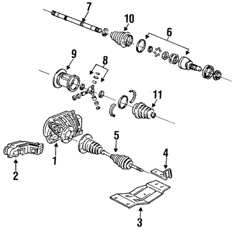 Carrier & Front Axles for 1997 GMC Yukon #0