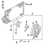 10096165 - Cooling System: Fan for Chevrolet: C1500, C3500, K3500 Pickup, Suburban C10, Suburban C20, Suburban K10, Suburban K20, Suburban R10, Suburban R1500, Suburban R20, Suburban R2500, Suburban V10, Suburban V1500, Suburban V20, Suburban V2500 | GMC: C3500 Pickup, K3500 Pickup, Suburban C1500, Suburban C2500, Suburban K1500, Suburban K2500, Suburban R1500, Suburban R2500, V1500 Suburban, V2500 Suburban Image