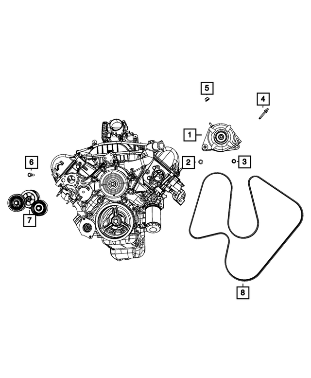R6029914AL - Electrical: Engine Generator, Remanufactured for Mopar Image image