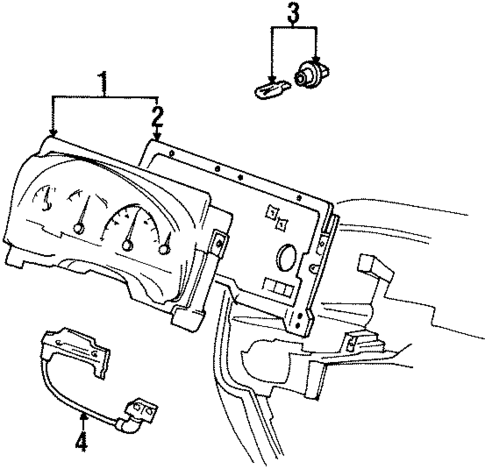 Cluster & Switches for 2001 Ford Windstar #0