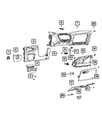 1YR37DX9AD - Interior Trim: Bin Latch for Mopar Image