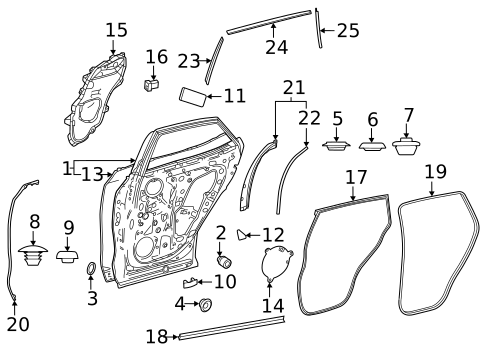 Door & Components for 2025 Lexus NX350h #2