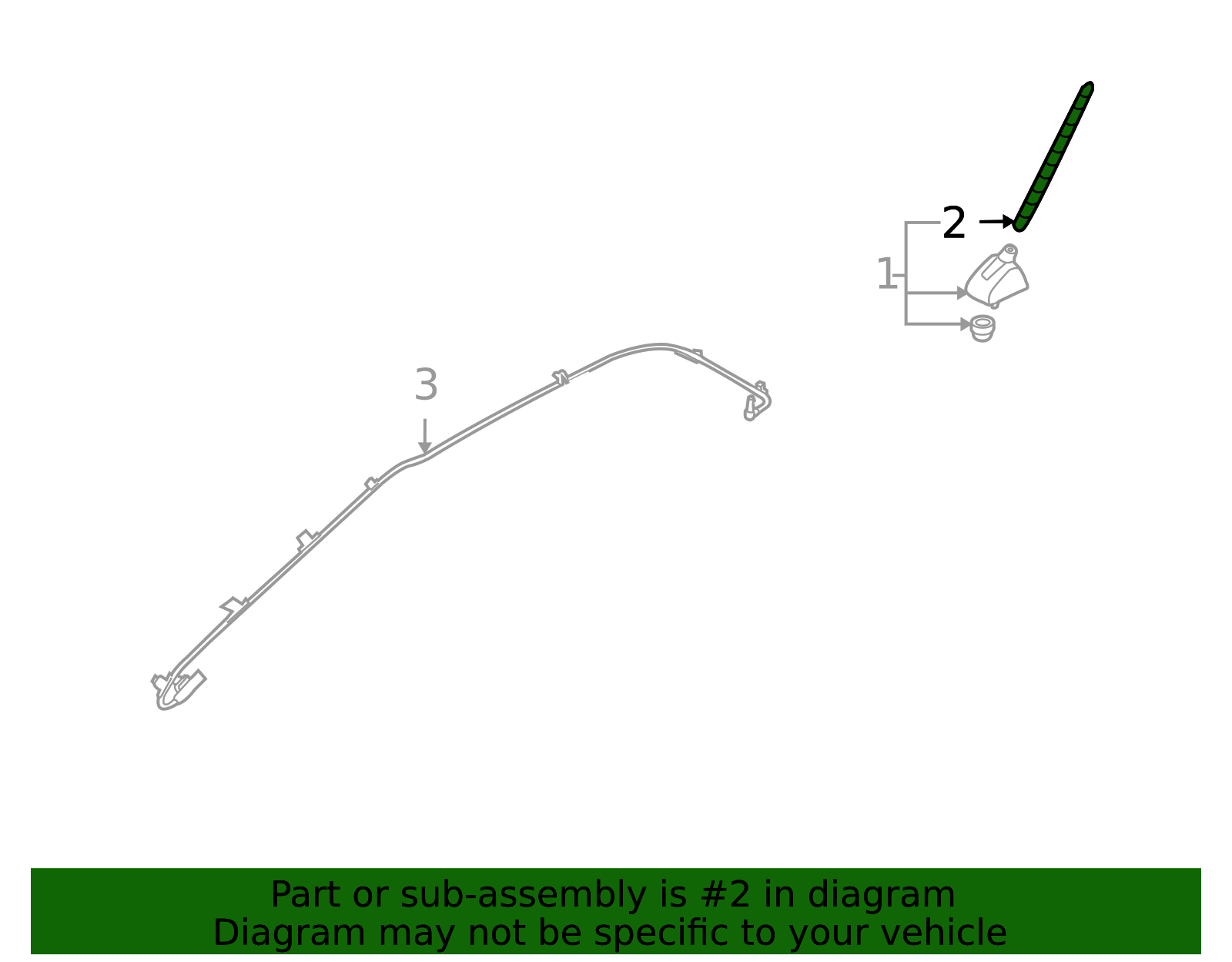 2007-2010 Kia Rondo Antenna Mast 96200-2B000 | TascaParts.com