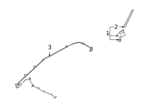 Antenna & Radio for 2009 Kia Rondo #0
