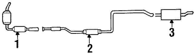 1S4Z5E212MA - Exhaust: Converter for Ford: Escort Image