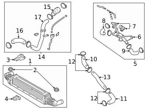 Intercooler for 2020 Kia K900 #0