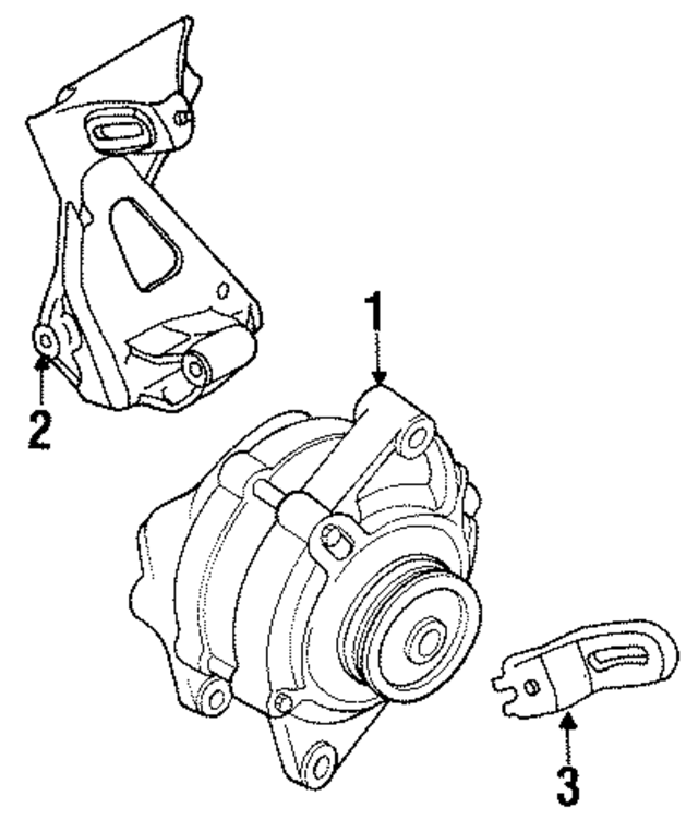 4663051 - Electrical: Alternator Adjusting Bracket for Mopar Image