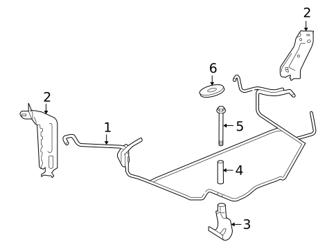 Spare Tire Carrier for 2011 Nissan Cube #0