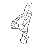 60411S6MA00ZZ - Cooling System: Side Baffle for Acura: RSX Image