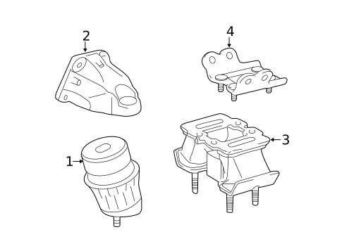 Engine & Trans Mounting for 2017 Lexus RC300 #0