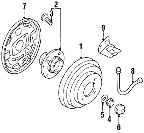 Rear Brakes for 1999 Nissan Sentra #1
