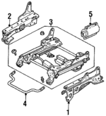 F7DZ5461704AB - Body: Seat Track for Ford: Taurus | Mercury: Sable Image