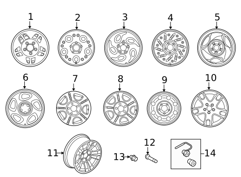 Wheels for 1999 Ford Ranger #0