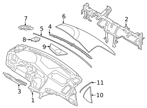 Instrument Panel for 2016 Kia Optima #1