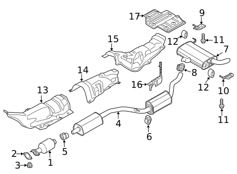 Exhaust Components for 2017 Ford C-Max #0