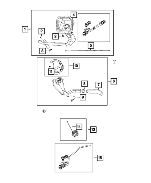 Fuel Tank Filler Tube for 2014 Ram 3500 #0