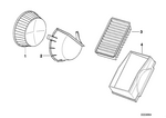 64312339892 - Heater and Air Conditioning: Set, Microfilter for BMW Image