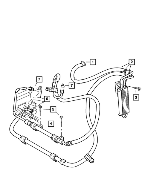 Power Steering Hoses for 2007 Jeep Liberty #2