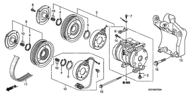 A/C Compressor for 2004 Acura TL #0