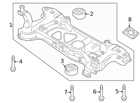 Suspension Mounting for 2022 Volkswagen Passat #0