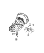 53013915AA - Automatic Transmission 5 Speed [DGJ]: Heat Shield for Mopar Image