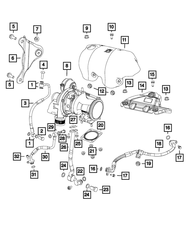 68152211AA - 1.4L Turbo; Engine: Banjo Bolt for Mopar Image