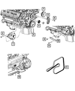 R4896805AE - Electrical: Engine Generator, Remanufactured for Chrysler: 300 | Dodge: Challenger, Charger Image