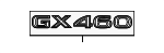 7544460050 - Body: Nameplate for Lexus: GX460 Image