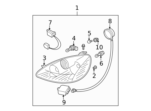 Headlamp Components for 2006 Nissan Altima #0