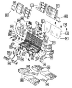 68086222AA - Interior Trim: Seat Back Foam, Bolster for Mopar Image