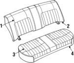 F5AZ5466600CDD - Body: Seat Back Cover for Ford: Crown Victoria | Mercury: Grand Marquis Image