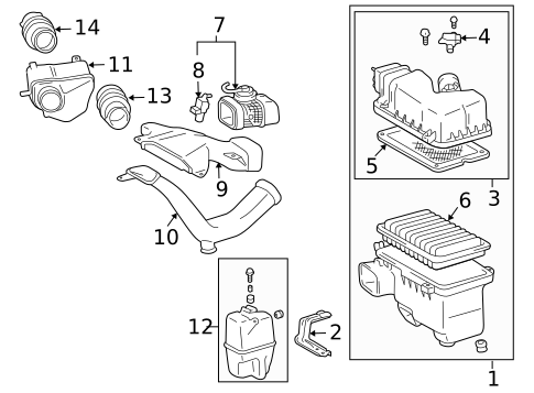Air Intake for 2005 Toyota Sienna #0
