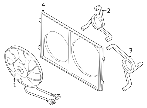 Cooling Fan for 2000 Volkswagen Golf #0